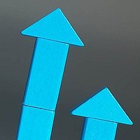 Graphic Image - Two upward pointing arrows