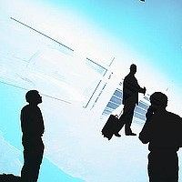 Graphic Image - Group of Business Travelers